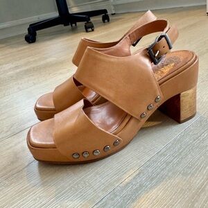 Vince Camuto Tan Leather Women's Sandals